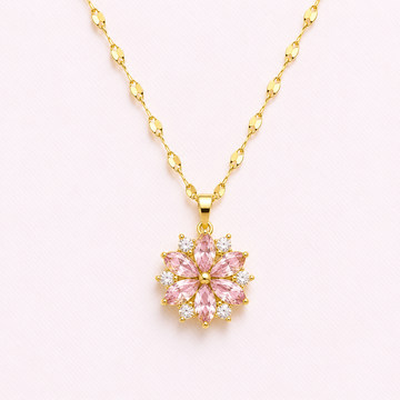 Flora Rose Pendant Necklace