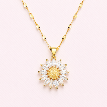 Flora Sunflower Pendant Necklace