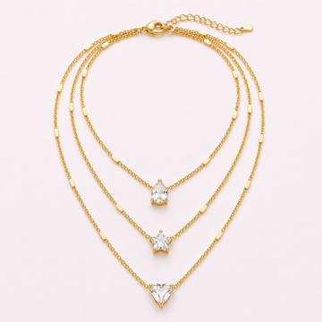 Lumen Triple Layered Necklace