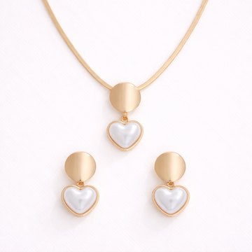 Auren Heart Pearl Duo Set