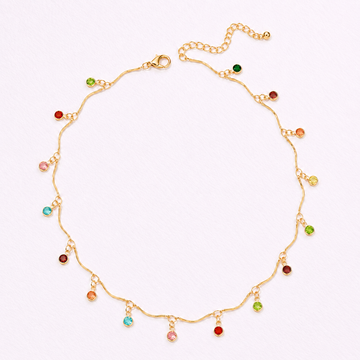 Prisma Rainbow Choker Necklace
