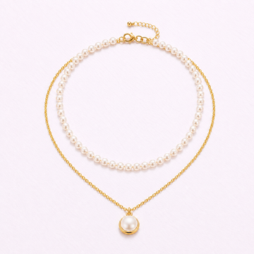 Auren Double Layered Choker Necklace