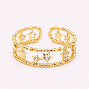 Stella Openwork Band Ring