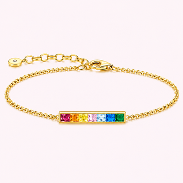 Velin Delicate Rainbow Chain Bracelet