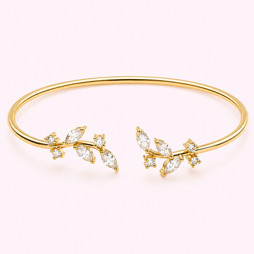 Flora Leaf Cuff Bracelet
