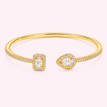 Lumen Drop & Square Cuff Bracelet